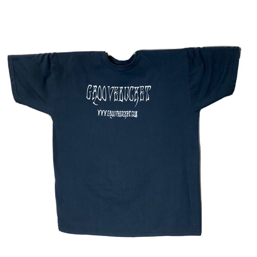 Vintage t shirt GrooveBucket band Size Large cotton blend Black